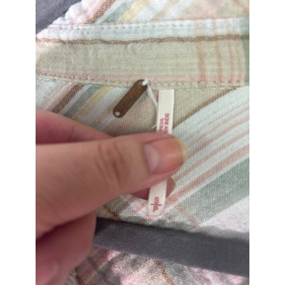 Free People Nordic Day Plaid Tie-Hem Shirt - Picture 5 of 10